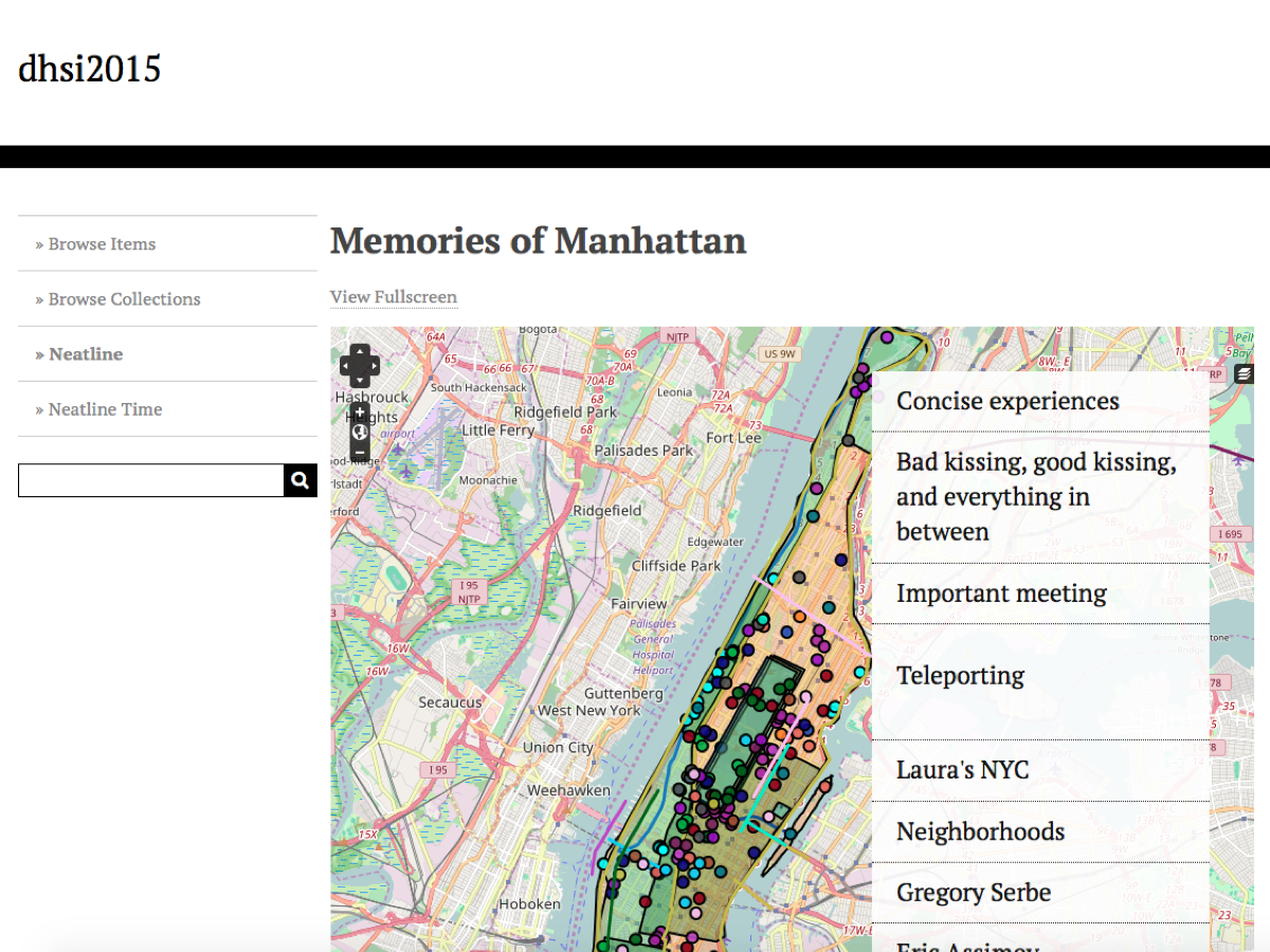 Mapping Memories of Manhattan